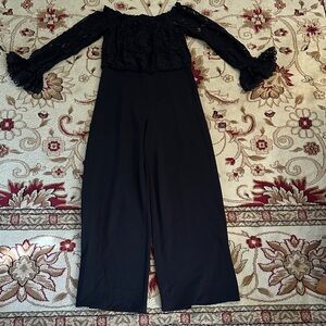 Off the Shoulder Lace Jumpsuit